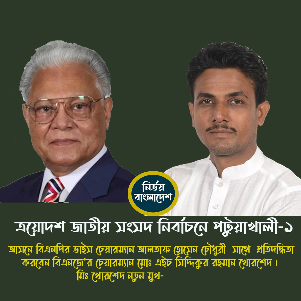 পটুয়াখালী-১ আসনে আলতাফ হোসেন চৌধুরীরর সাথে নতুন মুখ